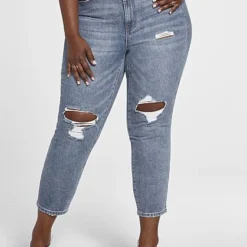 Fashion To Figure High Rise Destructed Ankle Length Jeans -Pleasures SHOP x 41e73578 2841 450f aec2 56ef64bab8e0