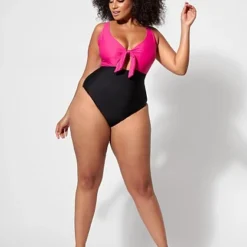 Fashion To Figure Nadia Colorblock One-Piece Swimsuit -Pleasures SHOP x 430c0b70 c81f 475d a66f ab9b716a186d