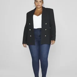 Fashion To Figure Kayla Textured Boyfriend Blazer
