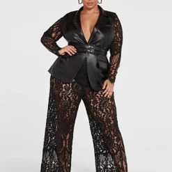 Fashion To Figure Alisha Lined Lace Pants