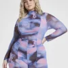 Fashion To Figure Jeanette Mesh Printed Catsuit