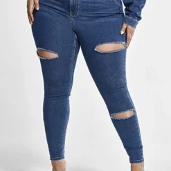 Fashion To Figure Bria High Rise Sliced Skinny Jeans - Tall Inseam -Pleasures SHOP x 4448b9f3 320d 4a9c a16c 173ec0f021c1
