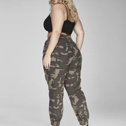 Fashion To Figure Miley High Rise Camo Destructed Jogger Jeans -Pleasures SHOP x 455eb323 8301 4e70 b53f 9b5a627699d2