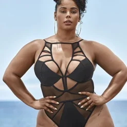 Fashion To Figure 'Agent Smith' One-Piece Swimsuit - Tabria Majors X FTF -Pleasures SHOP x 457563e8 a7e4 40d9 b31c f91f2d5d4f8f