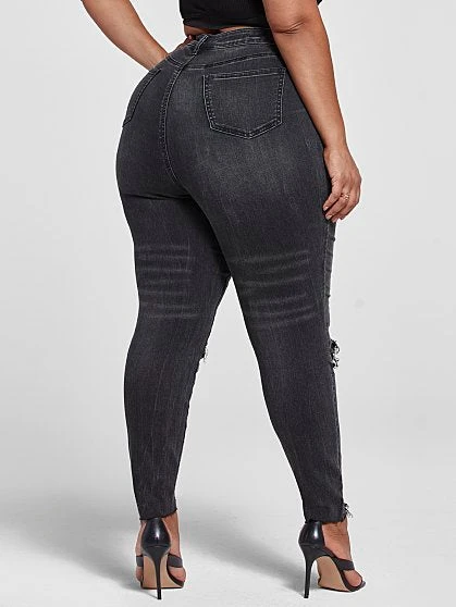 Fashion To Figure Ultra High Rise Black Wash Skinny Jeans 5 Fashion To Figure Ultra High Rise Black Wash Skinny Jeans - Image 5