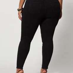 Fashion To Figure Black High-Rise Destructed Jeggings - Tall Inseam -Pleasures SHOP x 464a5018 3ead 46da 8d93 d8add967feb4