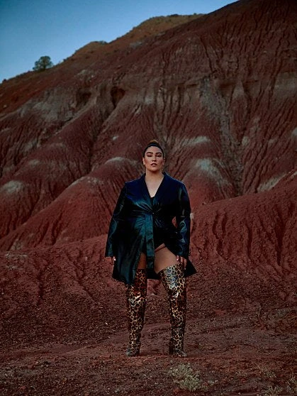 Fashion To Figure Kiara Tie Waist Faux Leather Dress 8 Fashion To Figure Kiara Tie Waist Faux Leather Dress - Image 8