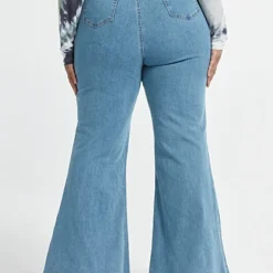 Fashion To Figure Ultra High-Rise Flare Leg Jeans - Tall Inseam -Pleasures SHOP x 482e3e69 02bb 47c1 825c 60c8ddaac725