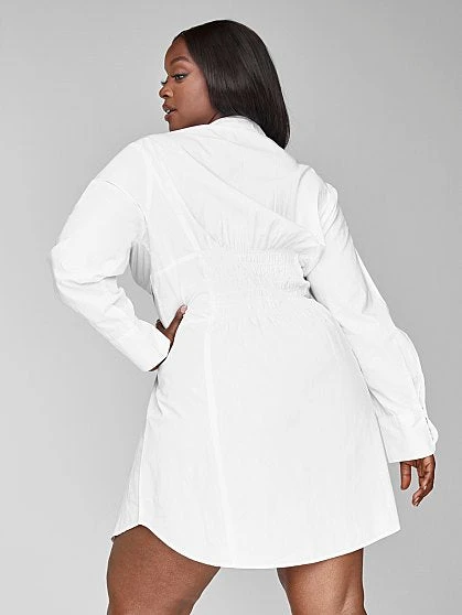 Fashion To Figure Girl Boss Corset Shirt Dress 1 Fashion To Figure Girl Boss Corset Shirt Dress