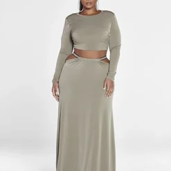 Fashion To Figure Brittnee Rhinestone Trim Maxi Skirt 8 Fashion To Figure Brittnee Rhinestone Trim Maxi Skirt -Pleasures SHOP x 48c4e35e f7cc 455b ab61 868a799d946f