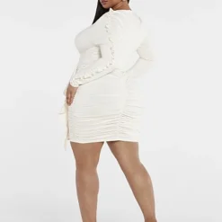 Fashion To Figure Cynthia Ruffle Detail Bodycon Dress