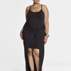 Fashion To Figure Zayna Knot Front Knit Dress -Pleasures SHOP x 49a33203 5de3 4f65 9779 57f435d669ab