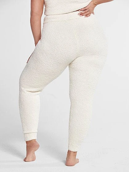 Fashion To Figure The Cuddle Joggers In Ivory 4 Fashion To Figure The Cuddle Joggers In Ivory - Image 4