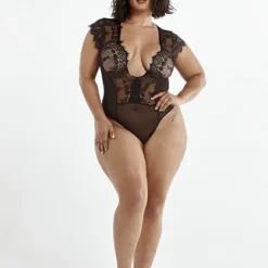 Fashion To Figure Charlotte Mesh Lace Bodysuit -Pleasures SHOP x 4a496924 0ad4 444a af38 2768763424b0