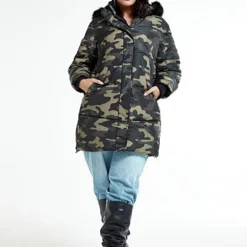 Fashion To Figure Sahara Camo Hooded Oversized Puffer -Pleasures SHOP x 4a72865e 052d 418b 8e87 94f001d28174