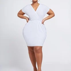 Fashion To Figure Shiloh Draped Bodycon Dress -Pleasures SHOP x 4bb3dc3f 8b28 4200 ae75 f44160ef2afb