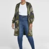 Fashion To Figure Marguerite Camo Cardigan Sweater