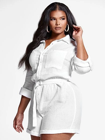 Fashion To Figure Aubrey Belted Romper 1 Fashion To Figure Aubrey Belted Romper