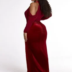 Fashion To Figure Soft Edges Velvet Gown - SRV X FTF -Pleasures SHOP x 4c957fa7 0589 4a79 b769 6813011b7eea