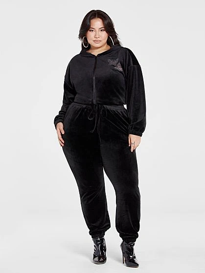 Fashion To Figure Ruby Velour Butterfly Rhinestone Hoodie 6 Fashion To Figure Ruby Velour Butterfly Rhinestone Hoodie - Image 6