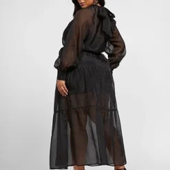 Fashion To Figure Amaris Organza Maxi Dress -Pleasures SHOP x 4d61cb1d 563d 4029 b91c 500114e4264d