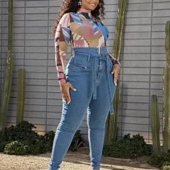 Fashion To Figure Ultra High Rise Tie Front Skinny Jeans - Short Inseam -Pleasures SHOP x 4d6ec6b4 af8a 4f65 9cdc 40fb18c335e6