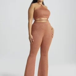 Fashion To Figure Alana Metallic Flare Pants -Pleasures SHOP x 4dd2aca6 d8b4 4050 a143 1b1210c42bc4