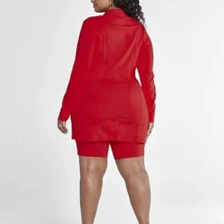 Fashion To Figure The City Blazer In Red -Pleasures SHOP x 4ea64e0f 39e5 4375 9625 f26a61b54f89