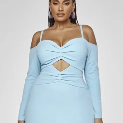 Fashion To Figure Drea Cutout Ribbed Knit Dress -Pleasures SHOP x 502ed116 c302 42ac 9216 8f745c3bb3bd