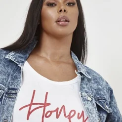 Fashion To Figure Cara Tie Dye Maxi Trucker Jacket -Pleasures SHOP x 503bb13e 74c6 4814 ae90 9538b547d804