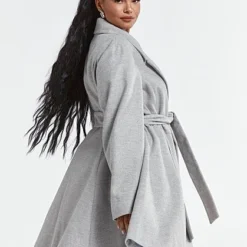 Fashion To Figure Leia Belted Coat -Pleasures SHOP x 51e9998f 588f 490c 9498 804ac0b2df54