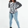 Fashion To Figure Wendy Tie Dye Side Zip Sweater