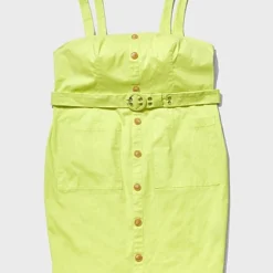 Fashion To Figure Maria Button Front Dress With Belt