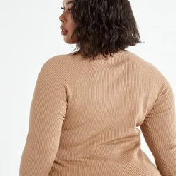 Fashion To Figure Colette Mock Neck Cutout Top -Pleasures SHOP x 530e8bb3 9f8d 45b1 8d0e 45fe46daf4db