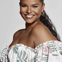 Fashion To Figure Betty Off The Shoulder Lace-up Front Dress - SRV X FTF -Pleasures SHOP x 5383ee27 4b2c 4963 950d 81079d37a29b