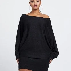 Fashion To Figure Larina Dolman Sleeve Sweater Dress