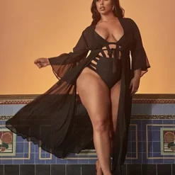 Fashion To Figure LaTisha Cover-Up Duster - Tabria Majors X FTF 7 Fashion To Figure LaTisha Cover-Up Duster - Tabria Majors X FTF -Pleasures SHOP x 5523ee17 977c 4166 bf05 c9a4d0846a3e