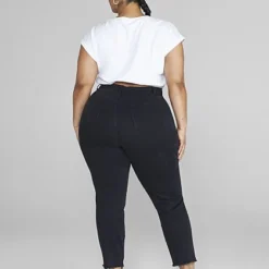 Fashion To Figure High Rise Raw Hem Skinny Jeans - Short Inseam -Pleasures SHOP x 5530aee3 1c36 45ed 81ee 2bdfad6908bb