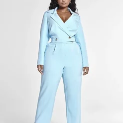 Fashion To Figure Madison Cropped Suit Blazer -Pleasures SHOP x 5559d976 3ac4 4bc8 9339 90929b348e60