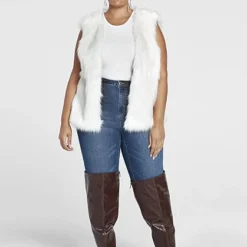 Fashion To Figure Paige Faux Fur Lined Anorak Coat