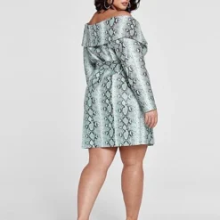 Fashion To Figure LFG Snakeskin Print Wrap Dress - Patrick Starrr X FTF -Pleasures SHOP x 56f4226e 5da5 4d5c 9de7 caa5298e10f2