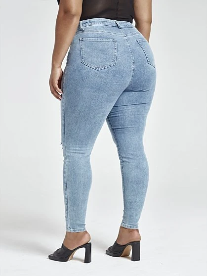Fashion To Figure Medium Wash High Rise Skinny Jeans 1 Fashion To Figure Medium Wash High Rise Skinny Jeans