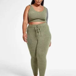 Fashion To Figure The Cuddle Joggers In Olive -Pleasures SHOP x 5783eb9a 4828 4c11 b642 e611f85e99ac