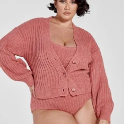 Fashion To Figure The Cuddle Ribbed Knit Cardigan -Pleasures SHOP x 5802fda1 85bd 4ca0 92d5 6bdb11eb9a8c