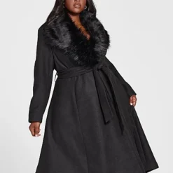 Fashion To Figure Jessenia Faux Fur Collar Long Coat 13 Fashion To Figure Jessenia Faux Fur Collar Long Coat -Pleasures SHOP x 5b5180cb 9462 4f36 8813 c4d4e96b85c8