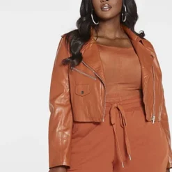Fashion To Figure Robyn Moto Jacket - Gabi Fresh X FTF -Pleasures SHOP x 5bc8a864 d07d 49b1 8094 1fa2ff02113a