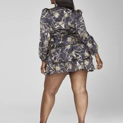 Fashion To Figure Serena Chain Print Dress -Pleasures SHOP x 5c1ae6d6 418c 4d47 a52f eae5cb9bbef4