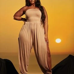 Fashion To Figure Trinity Side Slit Leg Jumpsuit -Pleasures SHOP x 5c54eeae 4d74 44bc aead c2616f387c0b