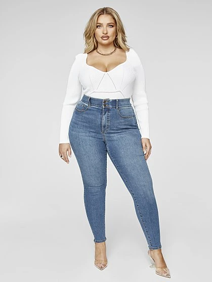 Fashion To Figure Lina Scallop Hem Sweater 3 Fashion To Figure Lina Scallop Hem Sweater - Image 3