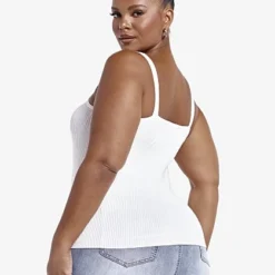 Fashion To Figure Linda Ribbed Knit Zip Front Tank Top -Pleasures SHOP x 5d72f738 f17b 4e0d a8cd 876ba27fe2cd